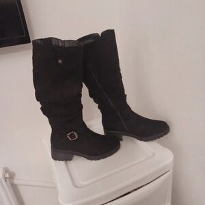 Boots Black Over the Knee Women's Footwear